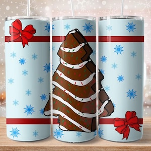 Christmas debbie cakes 20oz tumbler download, debbie snack cakes sublimation, Christmas Cakes sublimation design, debbie snack cakes png