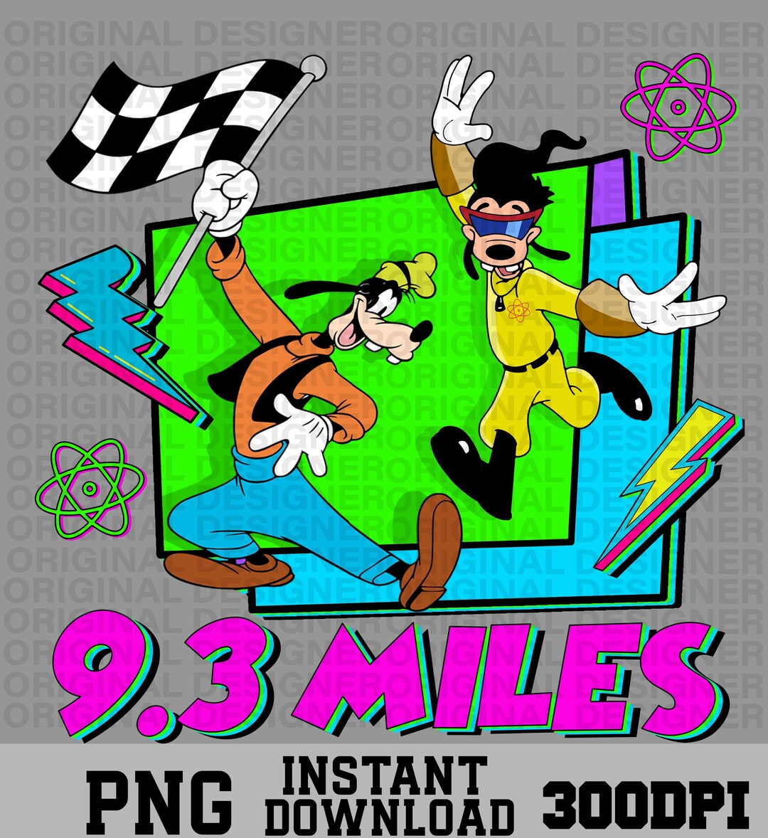 Goofy 5K Png Download, Goofy and Max Png, 90s Nostalgia Png, 9.3 Miles ...