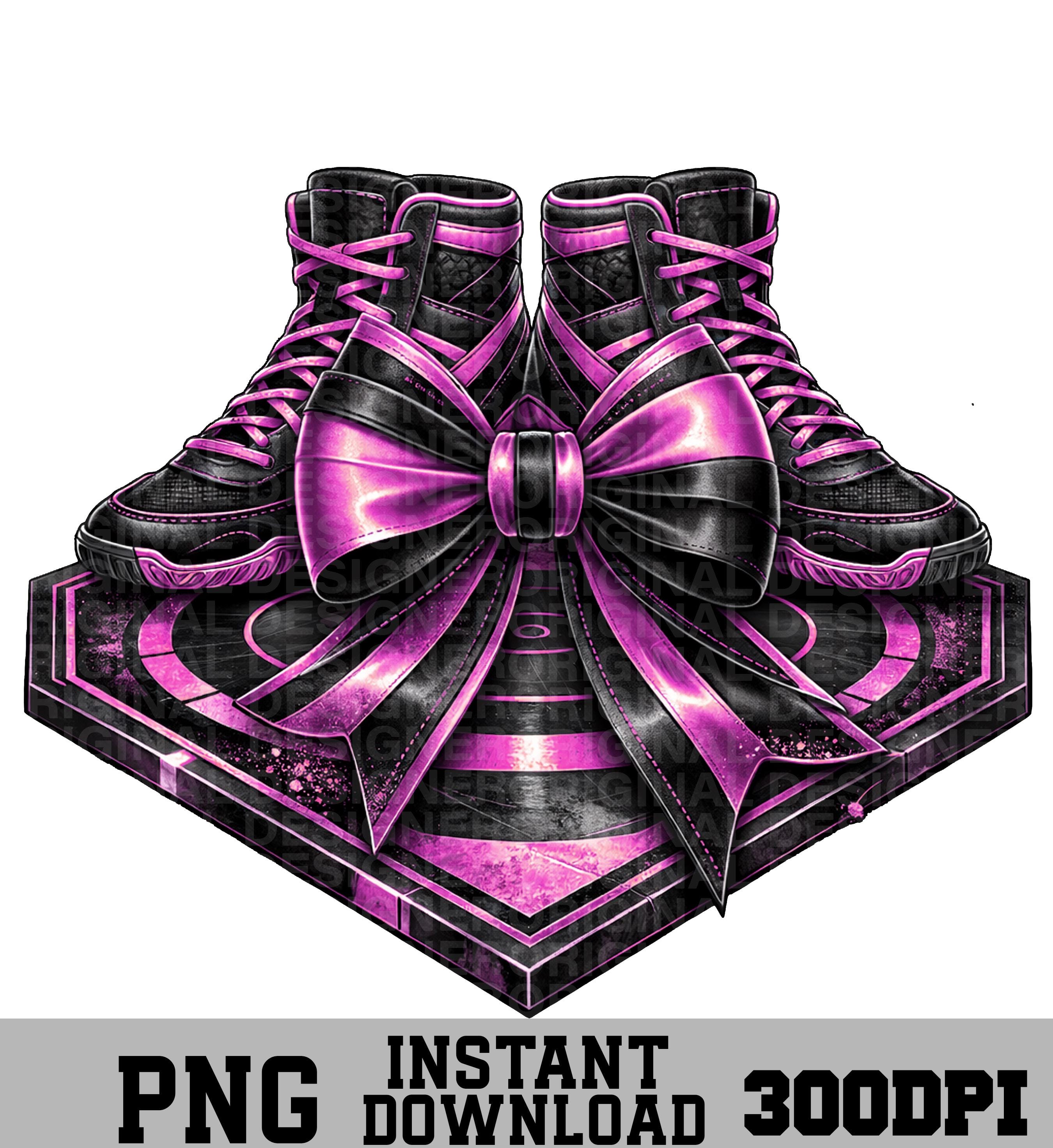 Téléchargement png de chaussures de lutte, chaussures de lutte clipart png, chaussures de lutte roses imprimables, sublimation de chaussures de lutte,