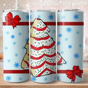 Christmas debbie cakes 20oz tumbler download, debbie snack cakes sublimation, Christmas Cakes sublimation design, debbie snack cakes png