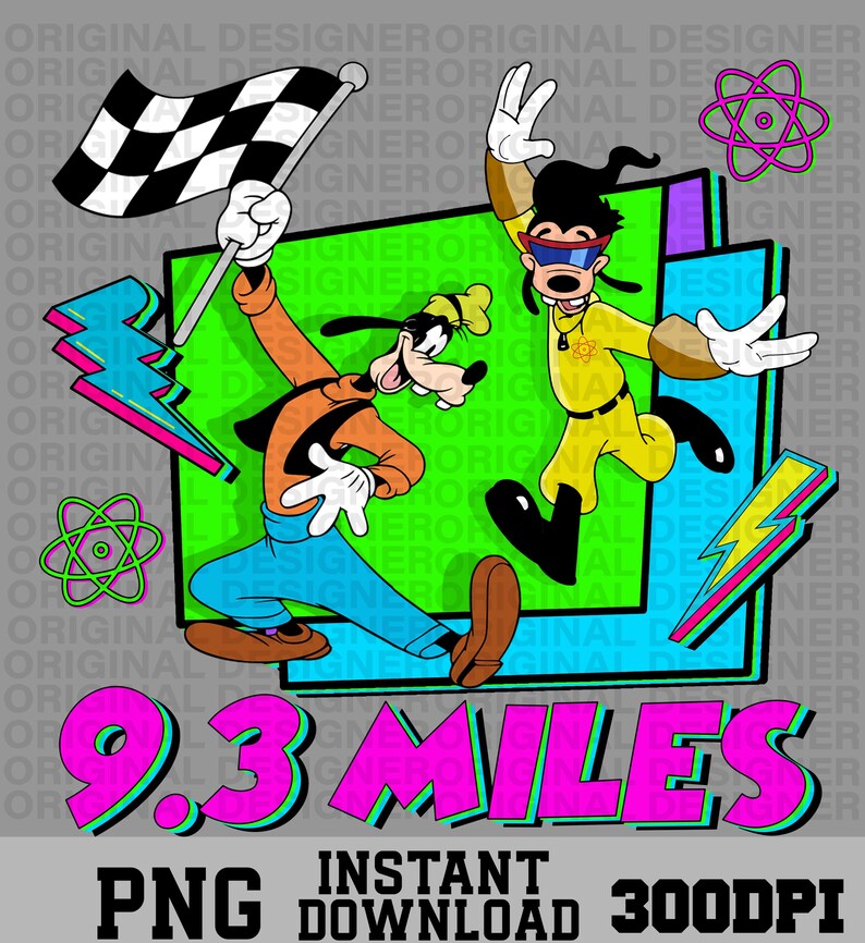 Goofy 5K Png Download, Goofy and Max Png, 90s Nostalgia Png, 9.3 Miles ...
