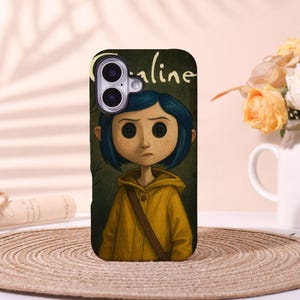 Custodia MagSafe Coraline Button Eyes per iPhone - Protezione resistente a doppio strato per iPhone 17 Pro Max, iPhone 16 15 14 13, iPhone Pro Max, iPhone XR XS
