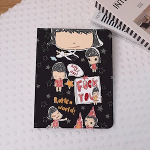 Etui Yoshitomo Nara Girl iPad do iPada Air 7/6-11"/13", Air 5, iPada Pro 2024, iPada Mini 7/6, etui Miffy do iPada 9/10. generacji z uchwytem na długopis