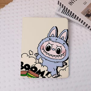 Cute Cartoon Labubu iPad Case Cover for iPad Air 7/6-11"/13", Air 5, iPad Pro 2022/2024 iPad Mini 7/6, iPad 9/10 th Gen Case With Pen Holder