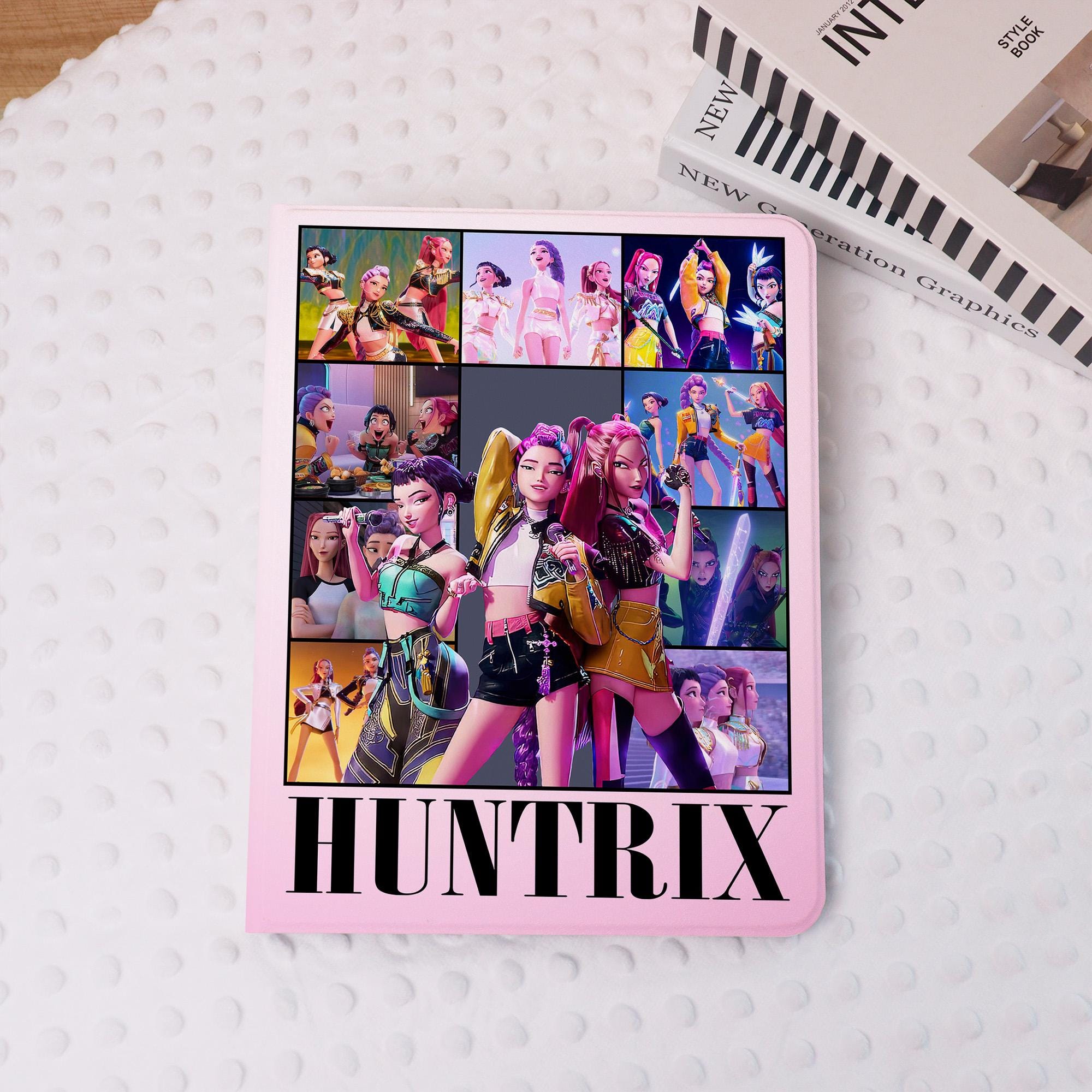 HUNTRIX Anime Girl Group iPad Case Cover for iPad Air 7/6-11