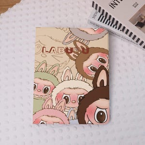 Cute Cartoon Labubu iPad Case Cover for iPad Air 7/6-11"/13", Air 5, iPad Pro 2022/2024 iPad Mini 7/6, iPad 9/10 th Gen Case With Pen Holder