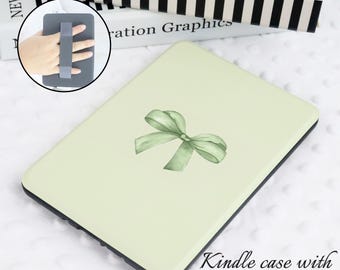 Green Ribbon Personalized Durable Kindle Paperwhite Case – Fit 12th Gen/2024 7", 11th Gen & Colorsoft –Unique Gifts for Book Lovers