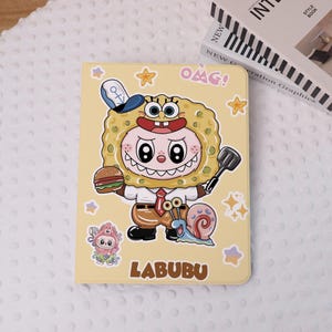 Cute Cartoon Labubu iPad Case Cover for iPad Air 7/6-11"/13", Air 5, iPad Pro 2021/2024 iPad Mini 7/6, iPad 9/10 th Gen Case With Pen Holder
