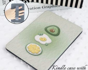 Cute Green Bites Personalized Durable Kindle Paperwhite Case – Fit 12th Gen/2024 7", 11th Gen & Colorsoft –Unique Gifts for Book Lovers