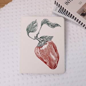Aesthetic Strawberry iPad Case Cover for iPad Air 7/6-11"/13", Air 5, iPad Pro 2022/2024, iPad Mini 7/6, iPad 9/10/11th Case With Pen Holder