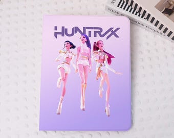 Stylish HUNTRIX iPad Case Cover for iPad Air 7/6-11"/13", Air 5/4,iPad Pro 2022/2024, iPad Mini 7/6, iPad 9/10/11th Case With Pen Slot