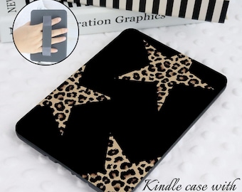 Black leopard star Personalized Kindle Paperwhite Case,kindle paperwhite 12th 2024 7&#39;&#39; case,Colorsoft Cover,Paperwhite Cover,kindle 11th Gen