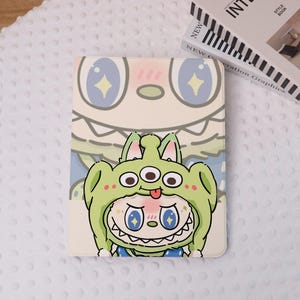 Cute Cartoon Labubu iPad Case Cover for iPad Air 7/6-11"/13", Air 5, iPad Pro 2021/2024 iPad Mini 7/6, iPad 9/10 th Gen Case With Pen Holder