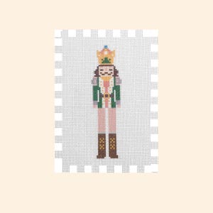 Nutcracker printed needlepoint canvas