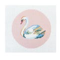 Swan printed needlepoint canvas