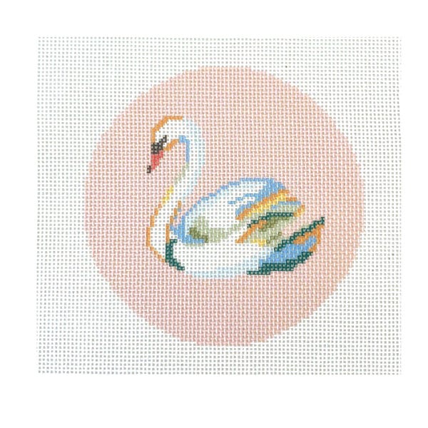 Svantryckt nålstickad canvas