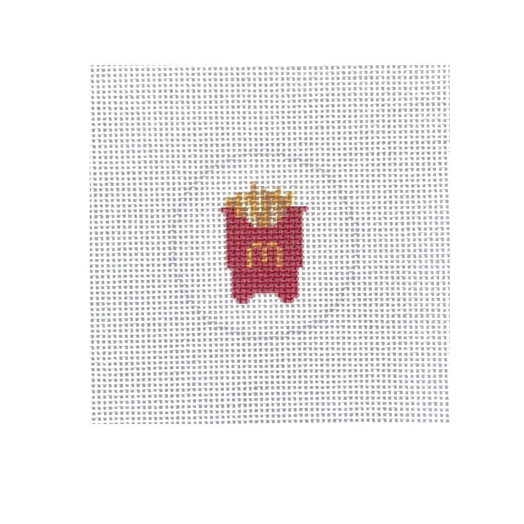 Mini fries - printed needlepoint canvas