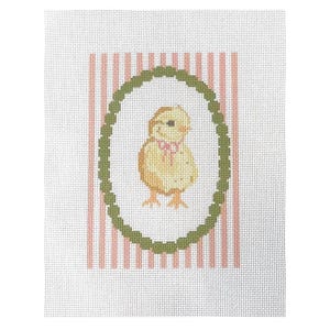 Nursery chick  printed needlepoint canvas