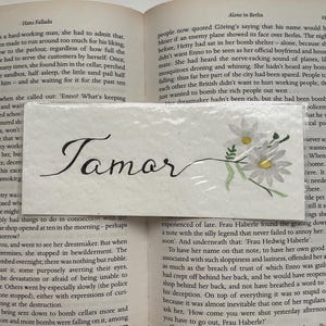 Hand-Painted Bookmark (personalised \ custom )  - gift for a friend or yourself | art and book lovers