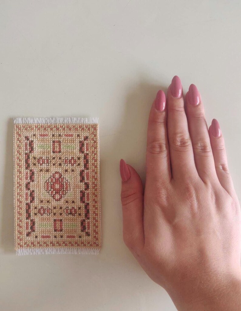 Terra Cotta Light Rug Mini - Cross Stitch PDF Pattern - Etsy