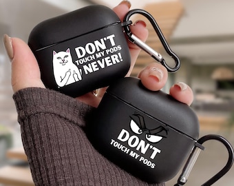 Meme Humor Airpods 4 Cover | Protective Humorous Clear or Black AirPods Case | AirPods 1/2/3/4 Airpods Pro 1/2 | Gift for Teens And Friends