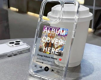 Custom Clear Music Plaque Transparent iPhone Case For Pop, Hip-Hop, Rock Music Lovers