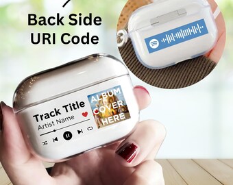 Custom Song AirPods Case with Album Cover & Scan Code | Personalized Music Lover Gift