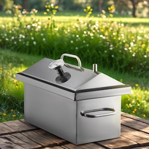 Small Stainless Steel Hot Smoker: Portable Metal Smokehouse