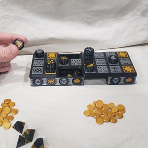 Advanced Royal Game of Ur or Game Of Twenty Squares. 3D Printed Game Board With Magnets.
