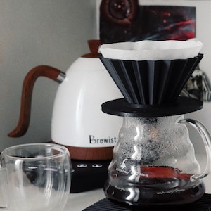 Origami-druppelaar |koffiedruppelaar | Overgieten met koffiebrouwer | Handgemaakt minimalistisch, ergonomisch | Alternatief voor Hario V60