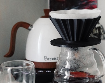 3D Printed Origami Coffee Dripper | Pour Over Brewer, Hario V60 Alternative