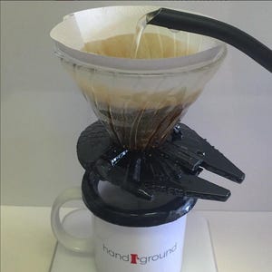 Star Wars-koffie| V60-filterhouder | Overgieten| Handgemaakte minimalistische ergonomische bierhouder