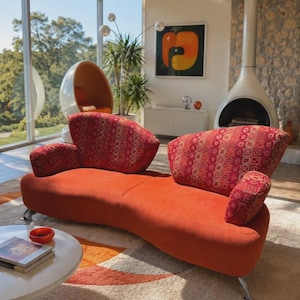 OBO Post Modern Jaymar Furniture Jetson Sofa Quebec 69 Space Age Couch Mid Century Sofa Retro Space Age Post-Modern Love Seat Designer