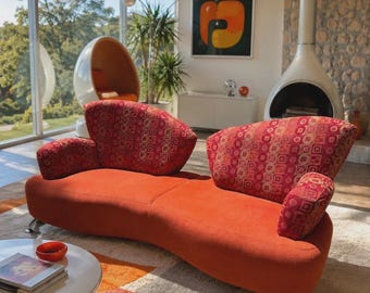 Post Modern Jaymar Furniture Jetson Sofa Quebec 69 Space Age Couch Mid Century Sofa Retro Space Age Post-Modern Love Seat Designer Furniture