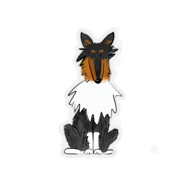 Rough Collie Car Sticker - Etsy