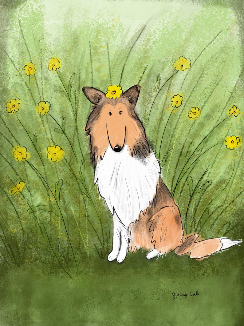 Custom Modern Pet Portrait