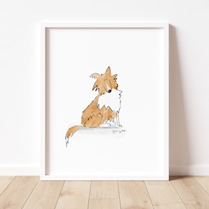 Sable Collie - Dog Art Poster Print for Rough Collie Lovers