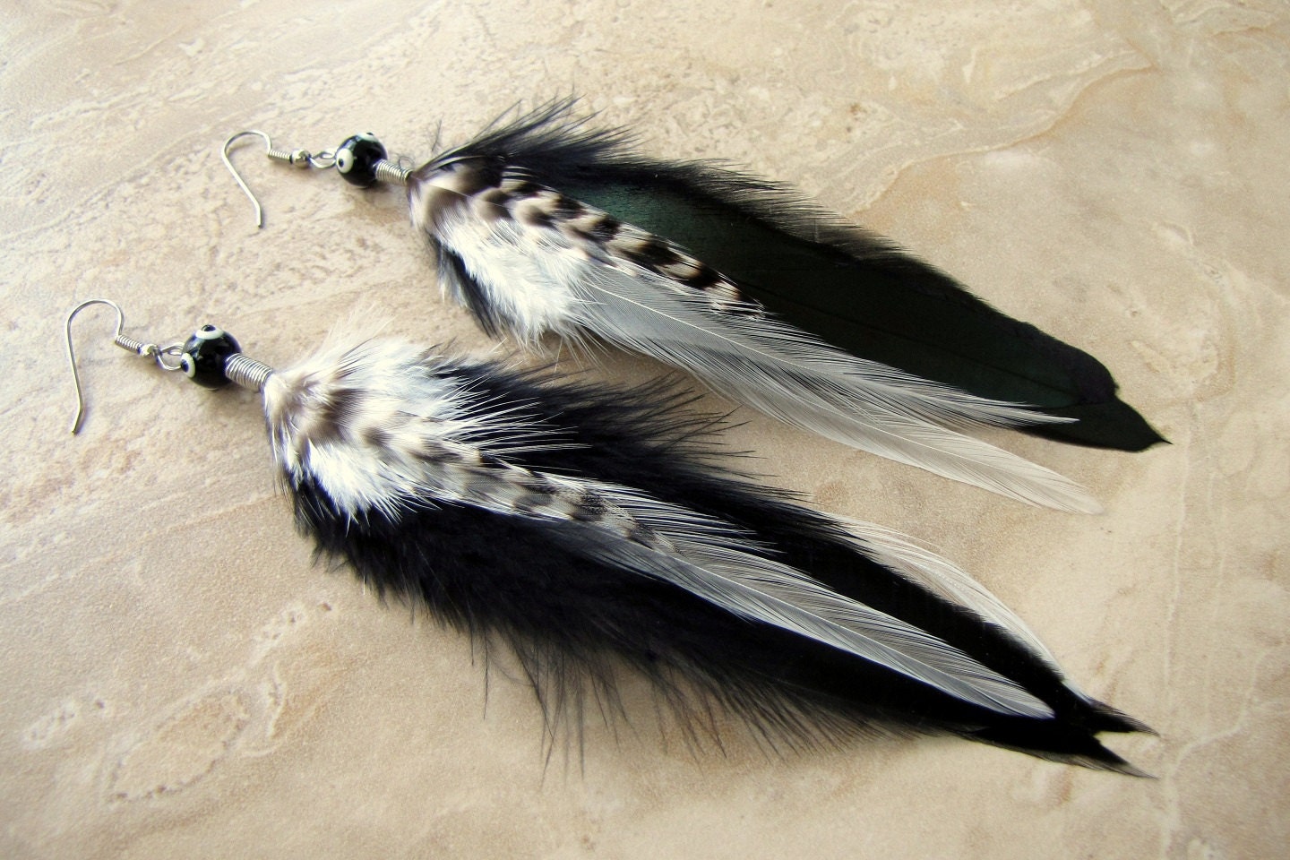 EVNNO Evnno 10 Pcs Natural Black Ostrich Feathers Making Kit,27-29