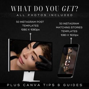 Microblading Instagram Templates: Brow Tech Canva Posts (digital ...