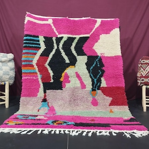 Berber rug pink - Moroccan Pink rug - Contemporary rug Pink rug - Berber rug - Wool rug - Custom rug - Handmade rug - Moroccan rug