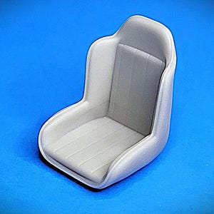 3D Printed 1/25 - 1/24 Scale Nostalgic Mid High Back Upholstered  Seat