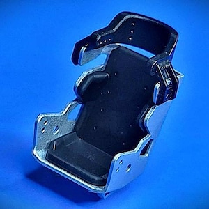 3D Printed 1/25 - 1/24 Scale Modern Full Containment Race Seat With Deluxe Seat Pad
