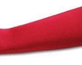 Matte Satin Below the Elbow Glove. Full-Fingered High Fashion High Quality