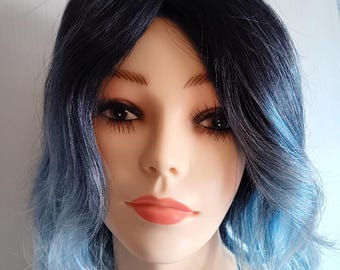 India Synthetic Wig in Melted Ocean, High Fashion, High Quality, Closeout Sale! Final Sale, No Returns