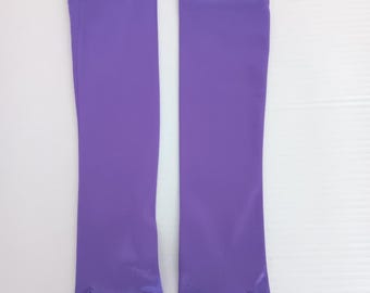 Purple Satin 18 Inch Formal Gloves