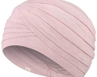 Women's Soft Bamboo Fashion Yoga Turban, Pink, Not Returnable