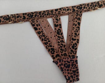 Sexy Leopard Print Thong, No Returns on Intimates!