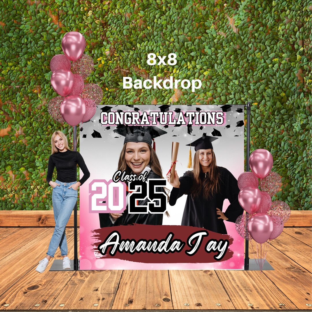 Graduation Digital Backdrop - Etsy