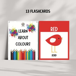 Cartes mémoire éducatives pour les enfants : Couleurs en anglais | Apprentissage ludique pour l'enfance et l'école primaire.