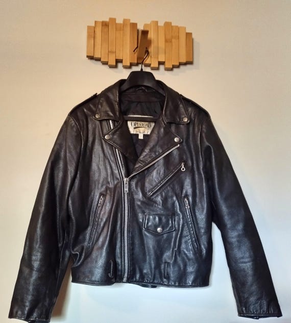 Open Road Wilsons Vintage Leather Biker Jacket Coat